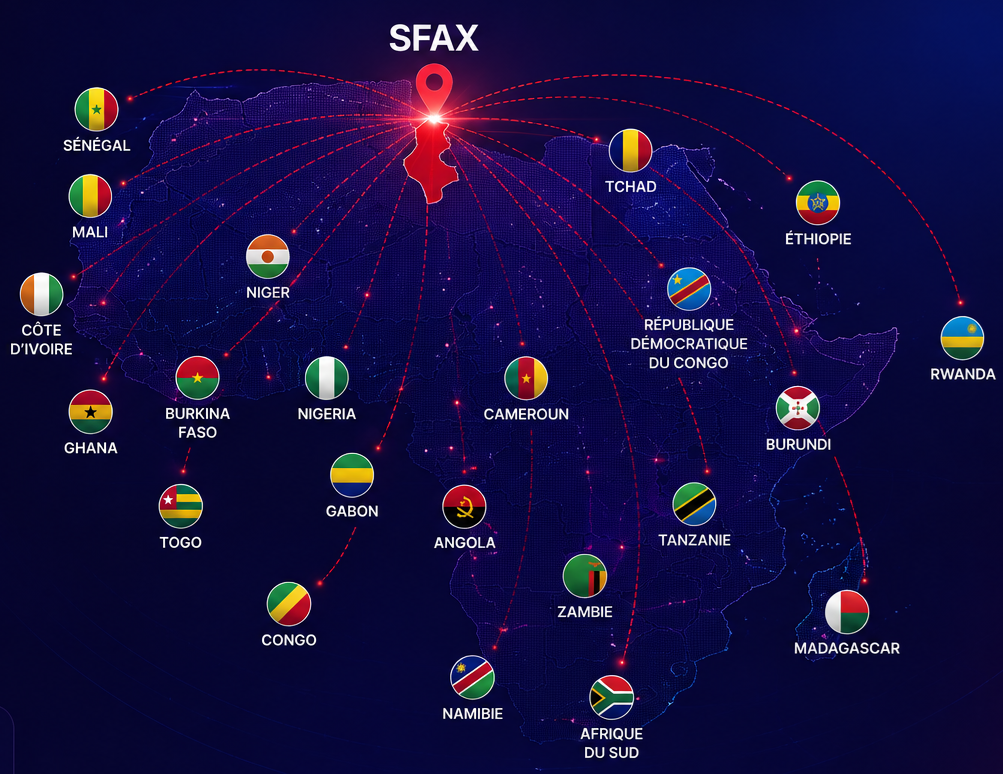 Nos étudiants d’Afrique — carte des nationalités et pays d’origine représentés à ESEAC